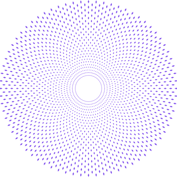 Purple patterned circle