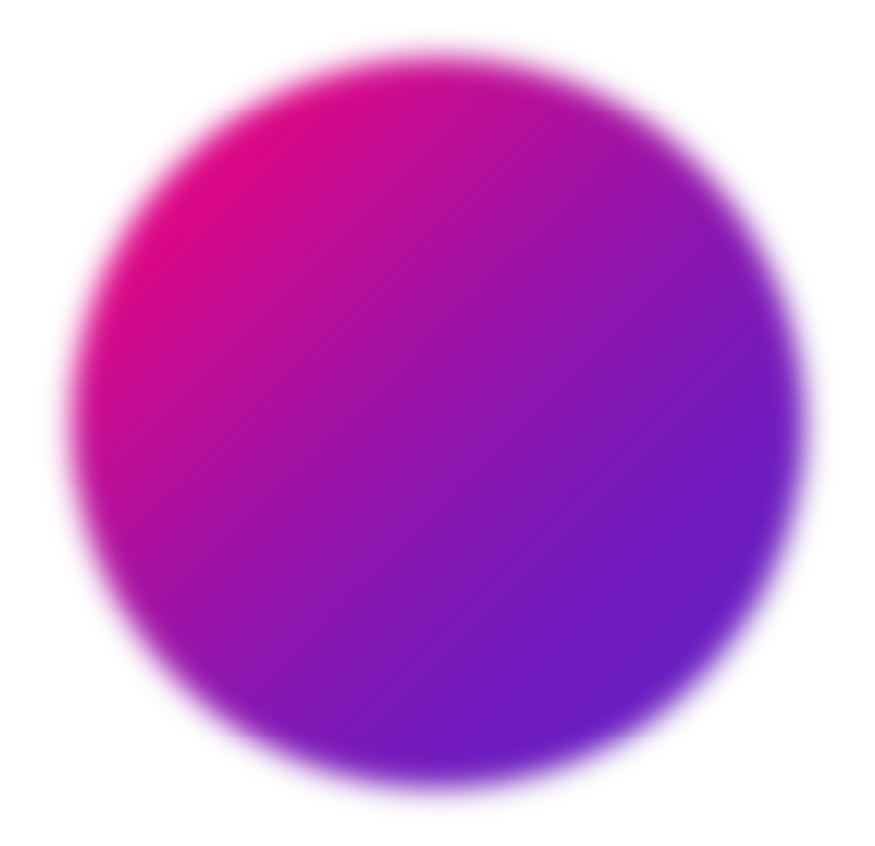 Circle graphic with orange and pink gradient