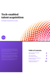 Tech-enabled talent acquisition cover and first page