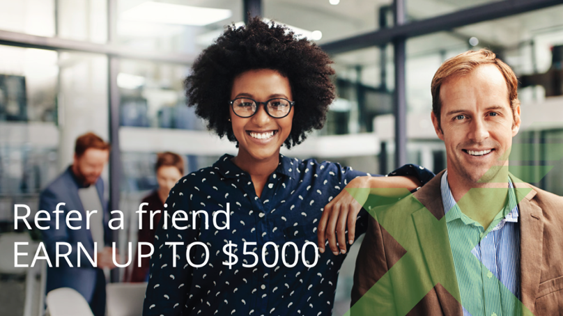 TPx advertises its referral program incentive