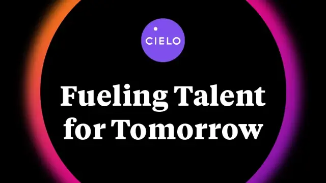 "Fueling Talent for Tomorrow" below the Cielo logo