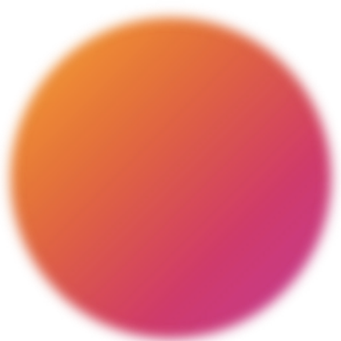 Circle graphic with orange and pink gradient